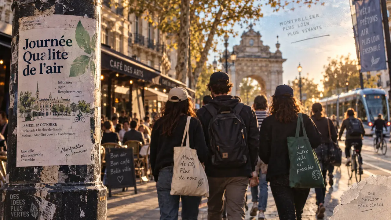 Une balade urbaine gratuite sur la qualité de l’air le 14 octobre à Montpellier