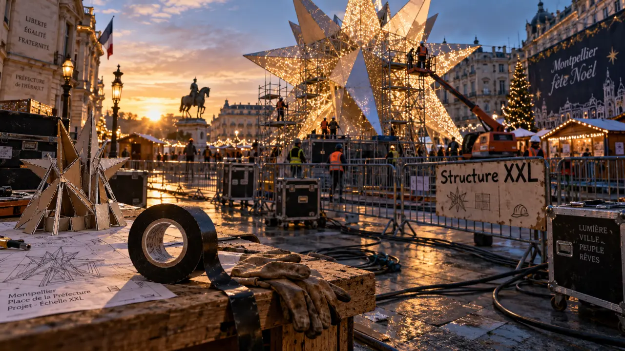 Montpellier prépare le retour d’une structure lumineuse XXL place de la Préfecture